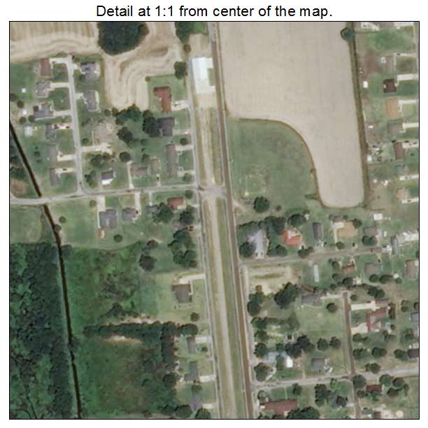 Renova, Mississippi aerial imagery detail