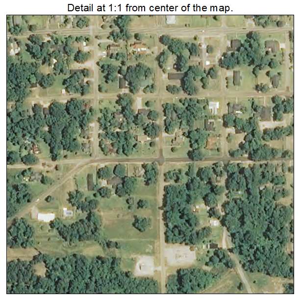 Richton, Mississippi aerial imagery detail
