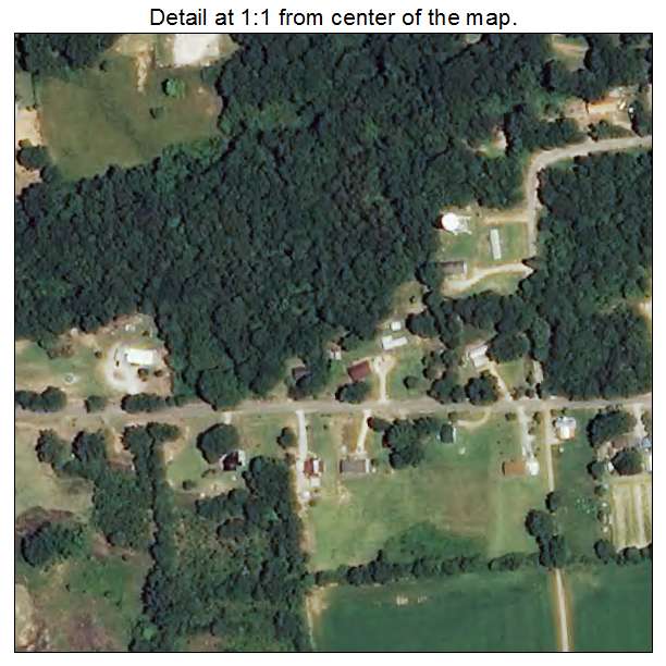 Rienzi, Mississippi aerial imagery detail