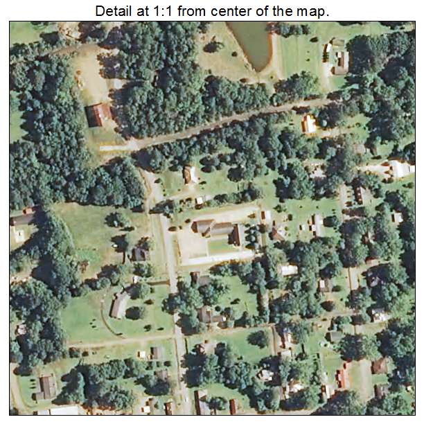 Sallis, Mississippi aerial imagery detail