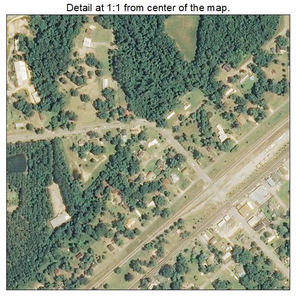 Sandersville, Mississippi aerial imagery detail