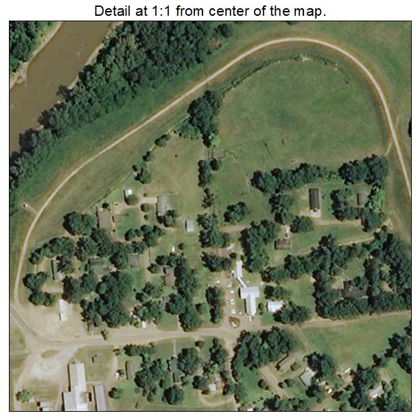 Satartia, Mississippi aerial imagery detail