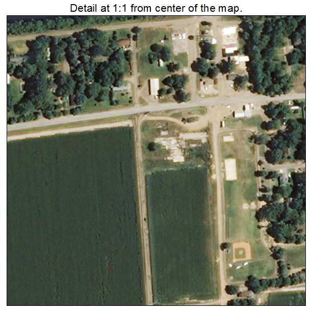 Schlater, Mississippi aerial imagery detail