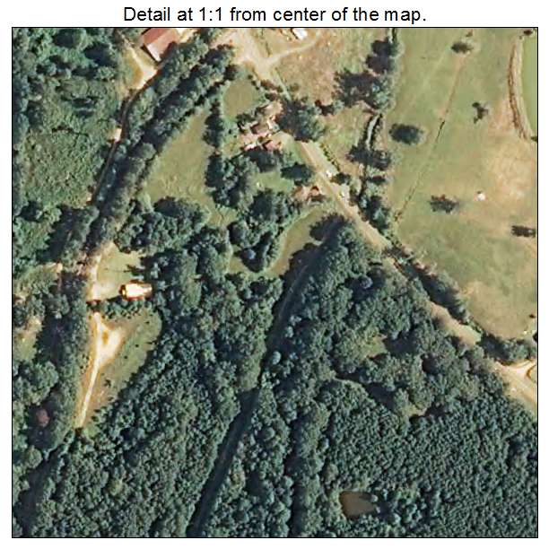 Sebastopol, Mississippi aerial imagery detail