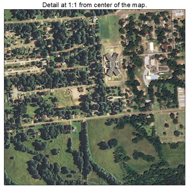 Senatobia, Mississippi aerial imagery detail