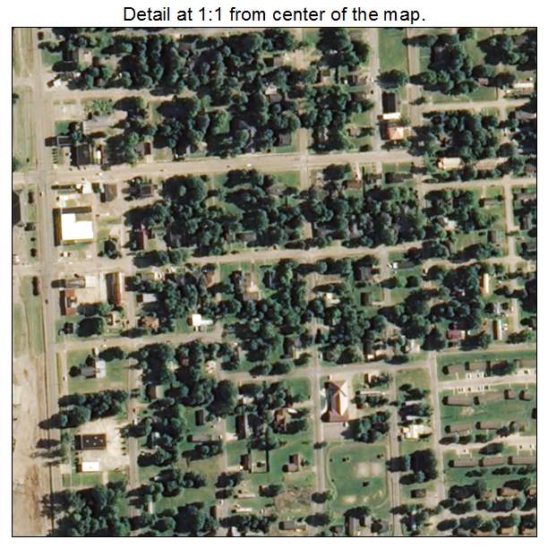 Shelby, Mississippi aerial imagery detail