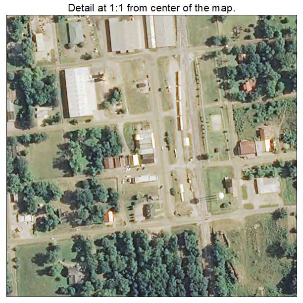 Shuqualak, Mississippi aerial imagery detail