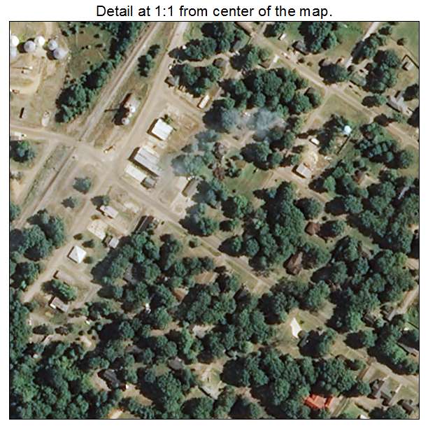 Sledge, Mississippi aerial imagery detail