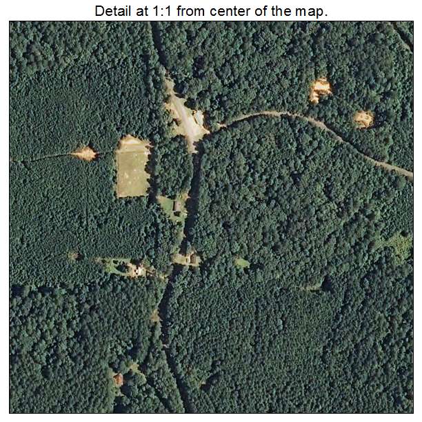 Standing Pine, Mississippi aerial imagery detail