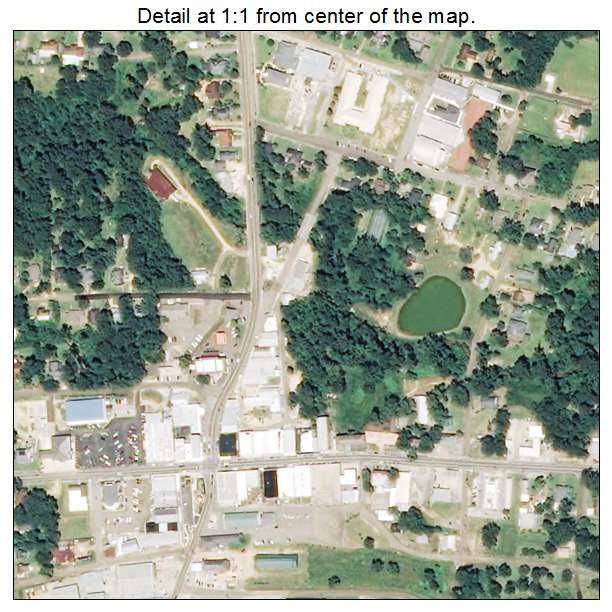 Tylertown, Mississippi aerial imagery detail