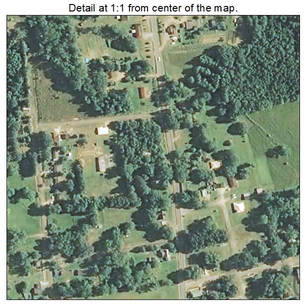 Vardaman, Mississippi aerial imagery detail