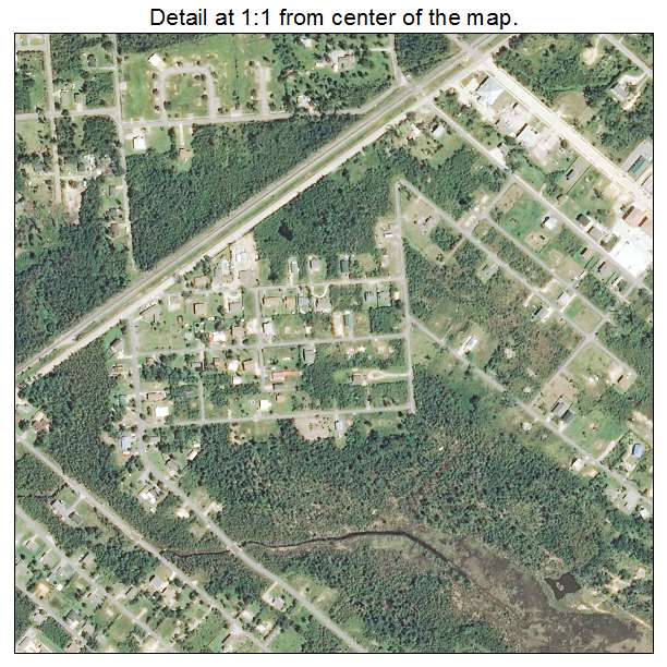 Waveland, Mississippi aerial imagery detail