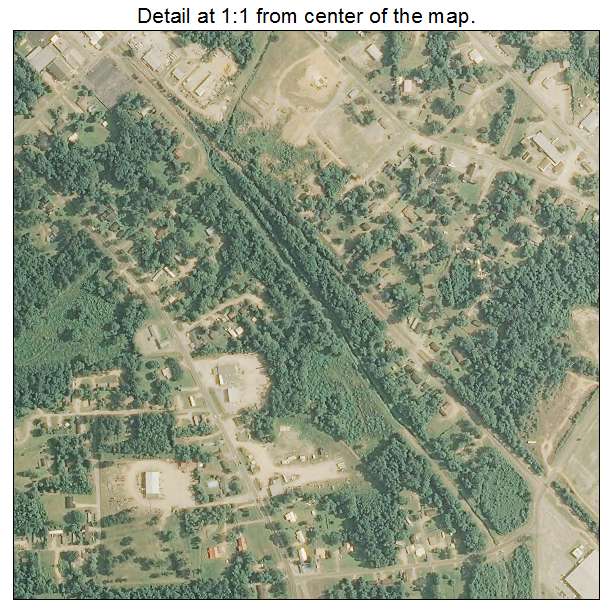 Waynesboro, Mississippi aerial imagery detail