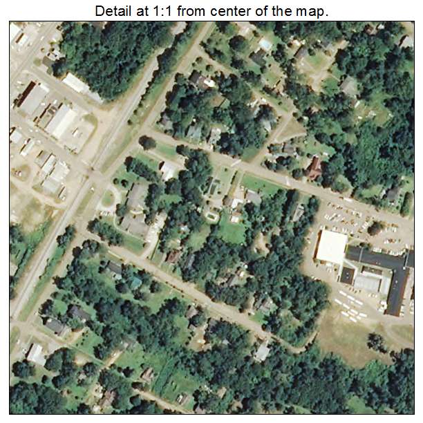 Wesson, Mississippi aerial imagery detail