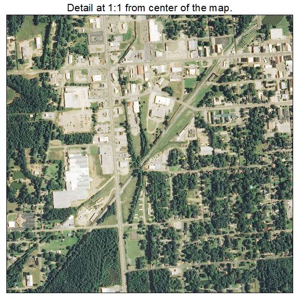 West Point, Mississippi aerial imagery detail
