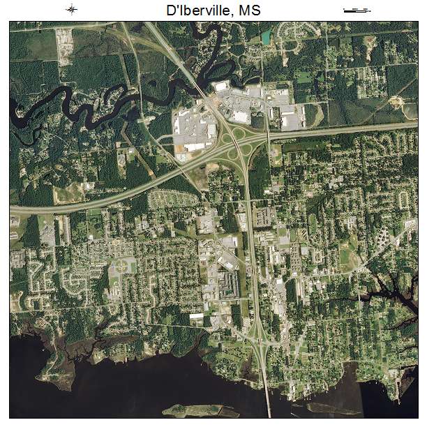 DIberville, MS air photo map