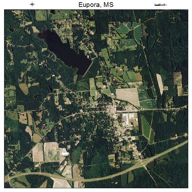 Eupora, MS air photo map