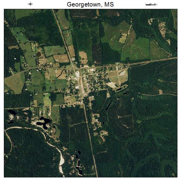 Georgetown, MS air photo map