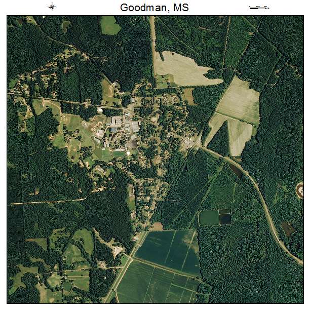 Goodman, MS air photo map