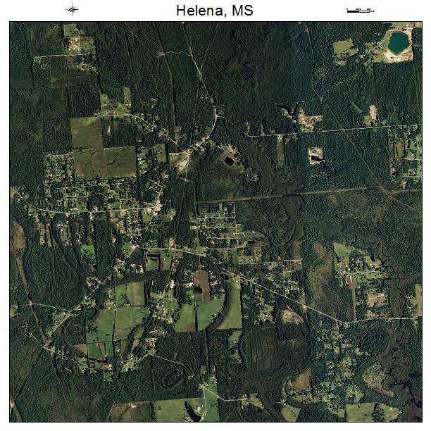 Helena, MS air photo map