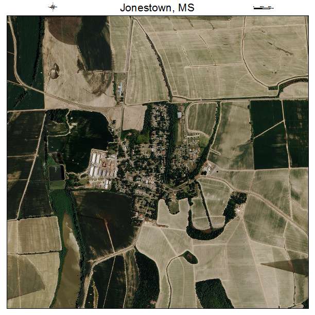 Jonestown, MS air photo map