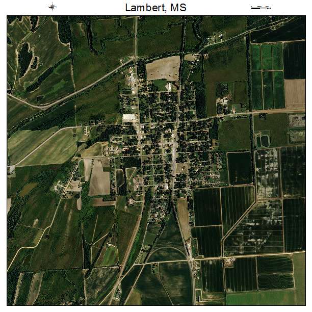 Lambert, MS air photo map