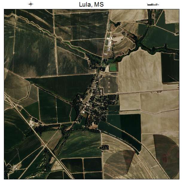 Lula, MS air photo map