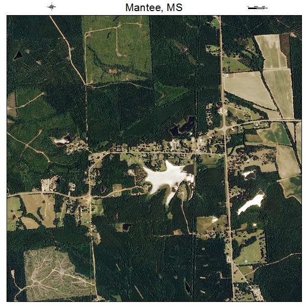 Mantee, MS air photo map
