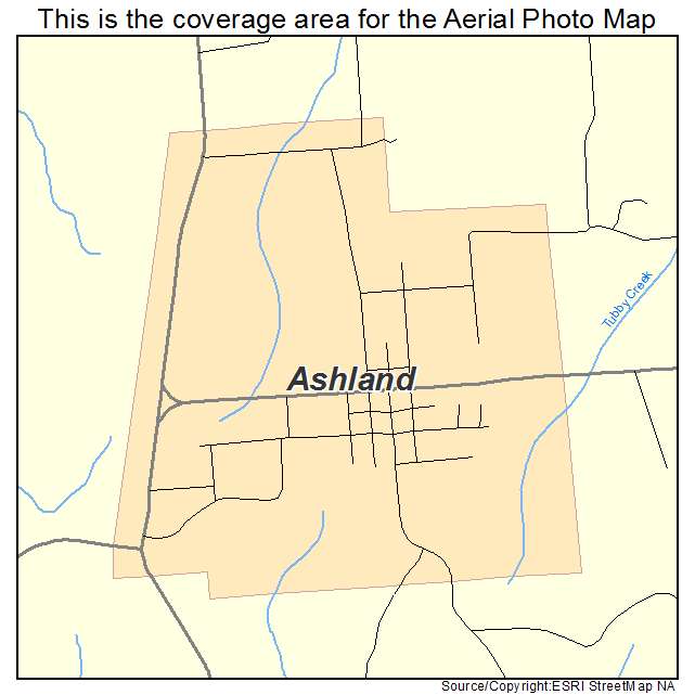 Ashland, MS location map 