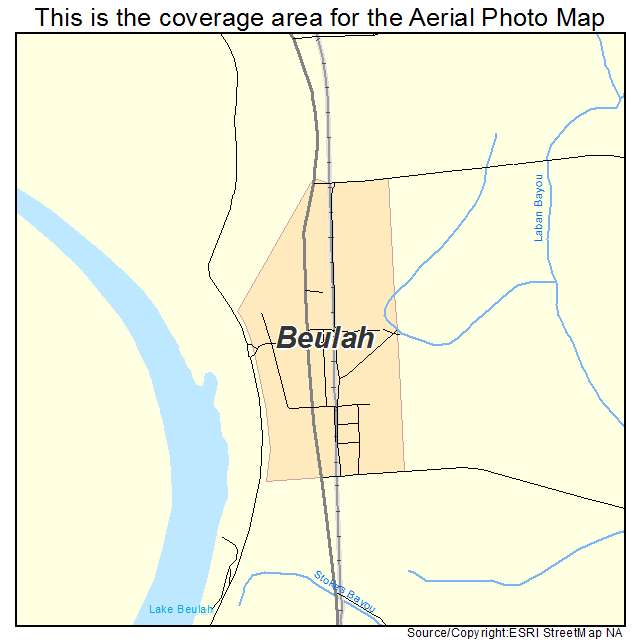 Beulah, MS location map 