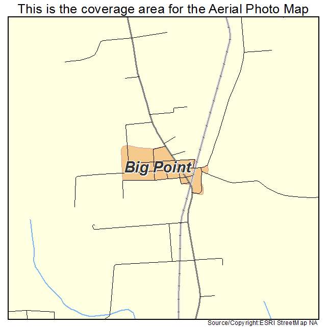 Big Point, MS location map 