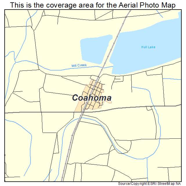 Coahoma, MS location map 