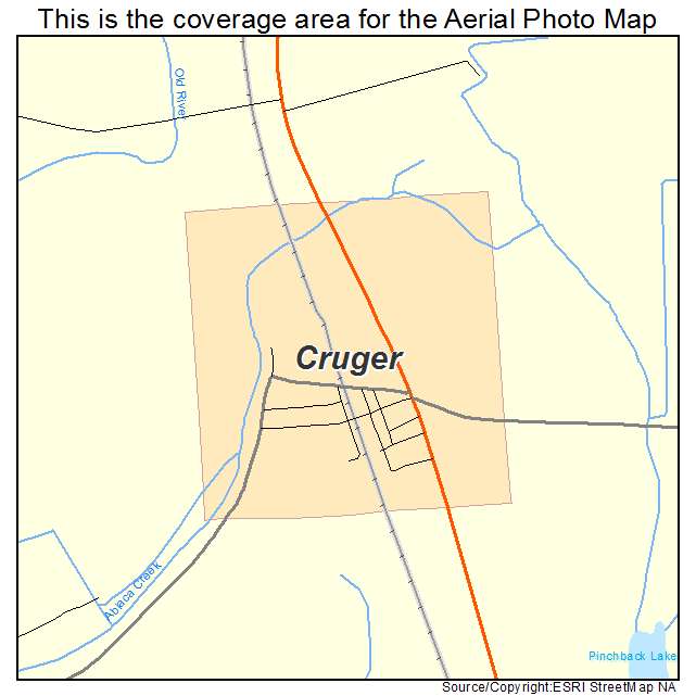 Cruger, MS location map 