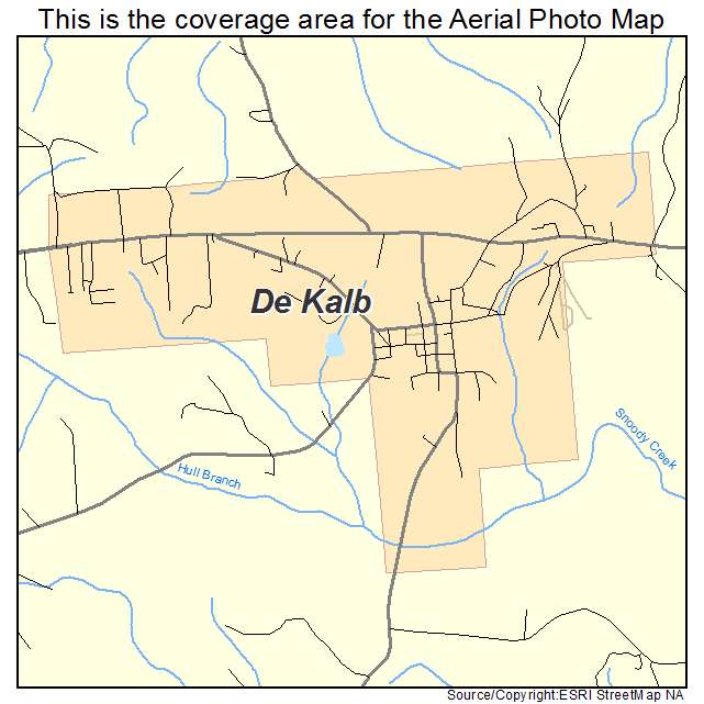 De Kalb, MS location map 