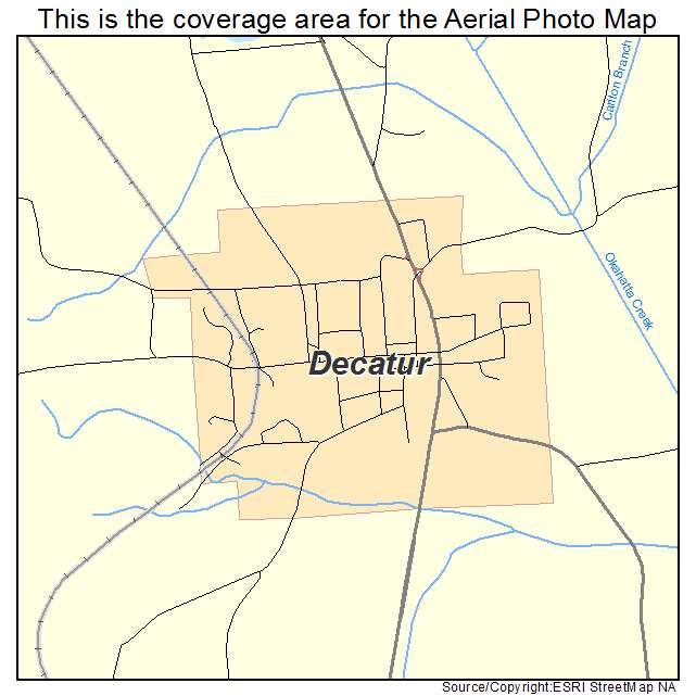 Decatur, MS location map 