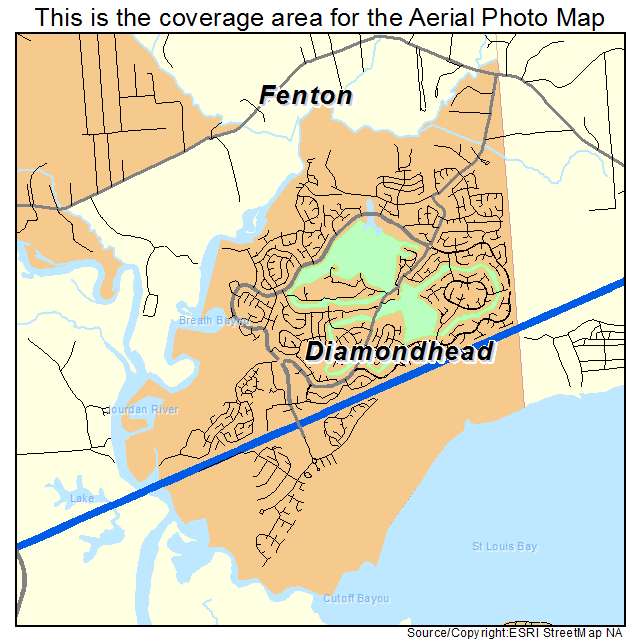 Diamondhead, MS location map 