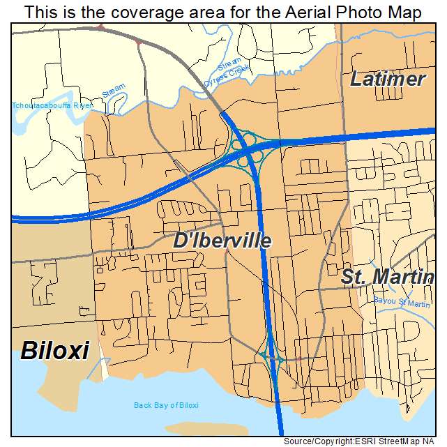 DIberville, MS location map 