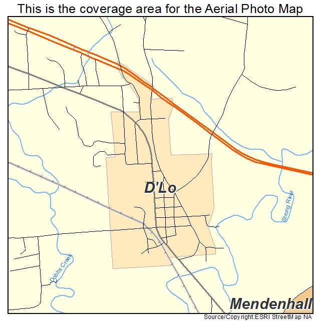 DLo, MS location map 