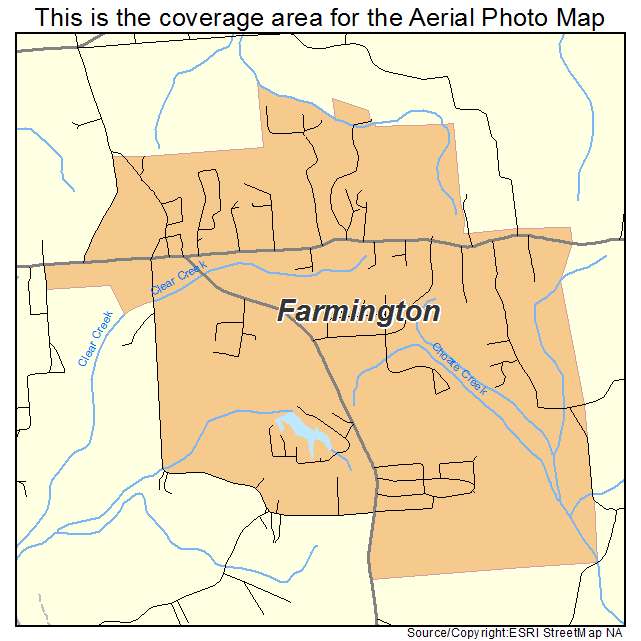 Farmington, MS location map 
