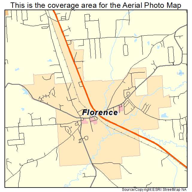 Florence, MS location map 