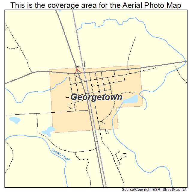 Georgetown, MS location map 
