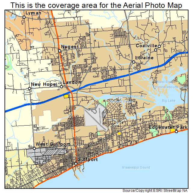 Gulfport, MS location map 