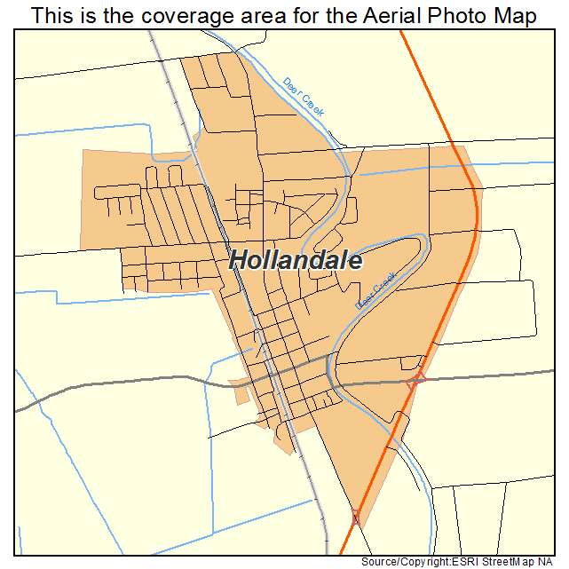 Hollandale, MS location map 