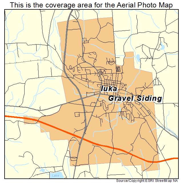 Iuka, MS location map 