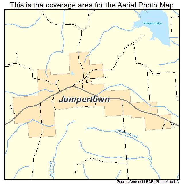 Jumpertown, MS location map 
