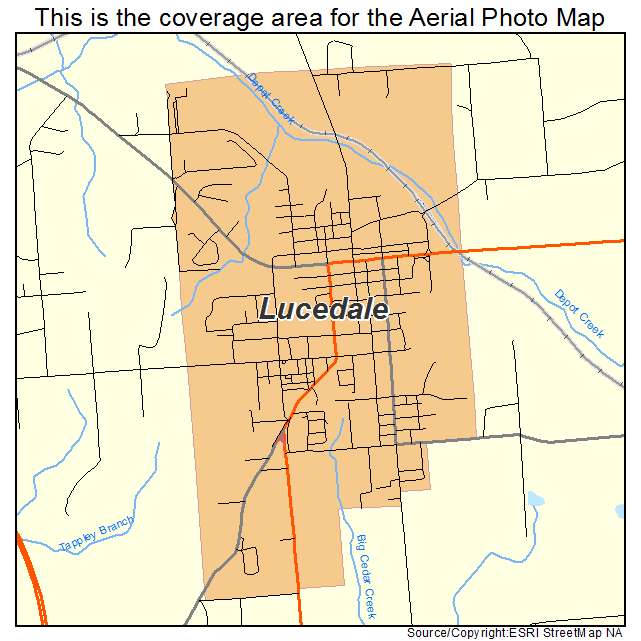 Lucedale, MS location map 