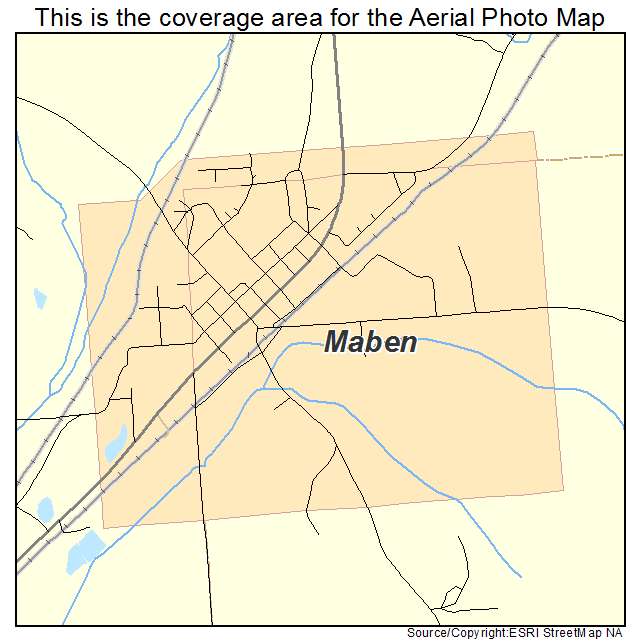 Maben, MS location map 
