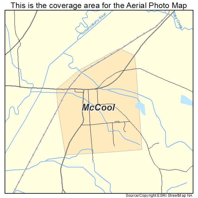 McCool, MS location map 