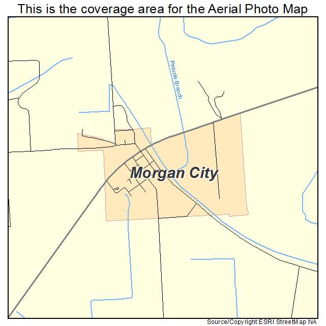 Morgan City, MS location map 