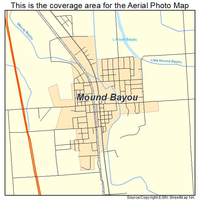 Mound Bayou, MS location map 